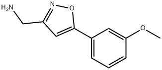 {[5-(3-メトキシフェニル)イソオキサゾール-3-イル]メチル}アミンHYDROCHLORIDE 化学構造式