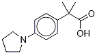 α,α-Dimethyl-4-(1-pyrrolidinyl)benzeneacetic Acid Structure
