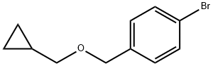 1-Bromo-4-[(cyclopropylmethoxy)methyl]benzene,1018681-31-6,结构式