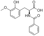 N-BENZOYL-3-(2-HYDROXY-3-METHOXYPHENYL)-ALANINE,101878-45-9,结构式