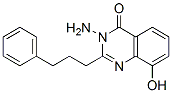 4(3H)-Quinazolinone,  3-amino-8-hydroxy-2-(3-phenylpropyl)- 结构式