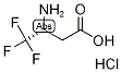 (3R)-3-Amino-4,4,4-trifluorobutanoic acid hydrochloride Structure