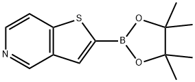 2-(4,4,5,5-tetraMethyl-1,3,2-dioxaborolan-2-yl)thieno[3,2-c]pyridine 化学構造式