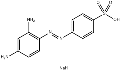 4-[(2,4-二氨基苯基)偶氮]苯磺酸钠, 10190-66-6, 结构式