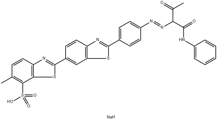 sodium 6-methyl-2'-[4-[[2-oxo-1-[(phenylamino)carbonyl]propyl]azo]phenyl][2,6'-bibenzothiazole]-7-sulphonate