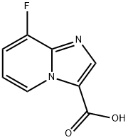 IMidazo[1,2-a]pyridine-3-carboxylic acid, 8-fluoro- 结构式