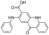 9,10-Dihydro-9-oxo-2-phenylaminoacridine-3-carboxylic acid 结构式