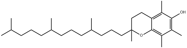 DL-α-トコフェロール 化学構造式