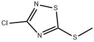 3-クロロ-5-メチルチオ-1,2,4-チアジアゾール 化学構造式