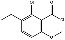 Benzoyl chloride, 3-ethyl-2-hydroxy-6-methoxy- (9CI),101910-23-0,结构式