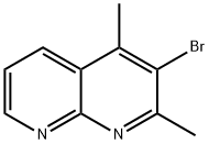 3-Bromo-2,4-dimethyl-1,8-naphthyridine Struktur