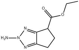 2-氨基-5,6-二氢-4H-环戊烷并[D]噻唑-4-甲酸 乙酯 结构式