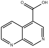 1,7-萘啶-5-羧酸 结构式