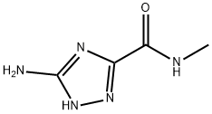 3-氨基-N-甲基-1,2,4-1H-三氮唑-5-甲酰胺 结构式