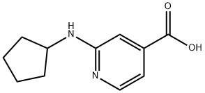 2-(Cyclopentylamino)isonicotinic acid Struktur