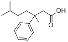 3,6-dimethyl-3-phenyl-heptanoic acid Structure