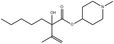 1-Methyl-4-piperidyl-n-amyl-(isopropenyl)glycolate,101913-74-0,结构式