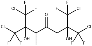 1,7-Dichloro-2,6-bis(chlorodifluoromethyl)-1,1,7,7-tetrafluoro-2,6-dihydroxy-3-methyl-4-heptanone Structure