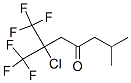 2-Chloro-1,1,1-trifluoro-6-methyl-2-(trifluoromethyl)-4-heptanone Struktur