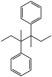 3,4-ジメチル-3,4-ジフェニルヘキサン 化学構造式