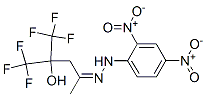 5,5,5-Trifluoro-4-(trifluoromethyl)-4-hydroxy-2-pentanone 2,4-dinitrophenyl hydrazone 结构式