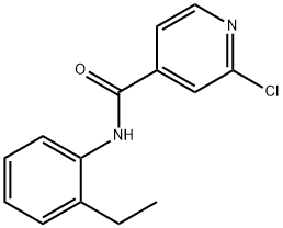 2-chloro-N-(2-ethylphenyl)pyridine-4-carboxamide Struktur