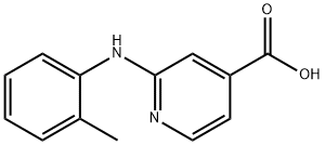 2-(2-Toluidino)isonicotinic acid Struktur
