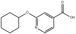2-(cyclohexyloxy)pyridine-4-carboxylic acid 结构式