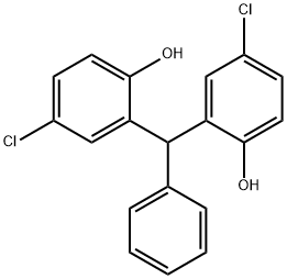 PHENYL-BIS(2-HYDROXY-5-CHLOROPHENYL)METHANE Structure