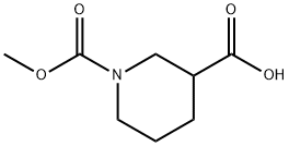 1-(methoxycarbonyl)piperidine-3-carboxylic acid Structure