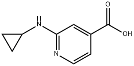4-Pyridinecarboxylic acid, 2-(cyclopropylamino)- Structure