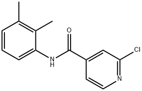 2-氯-N-(2,3-二甲基苯基)吡啶-4-甲酰胺 结构式