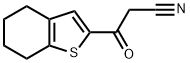 3-oxo-3-(4,5,6,7-tetrahydro-1-benzothiophen-2-yl)propanenitrile 化学構造式