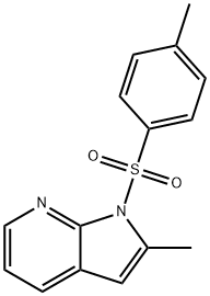 1H-Pyrrolo[2,3-b]pyridine, 2-methyl-1-[(4-methylphenyl)sulfonyl]-,1019436-10-2,结构式