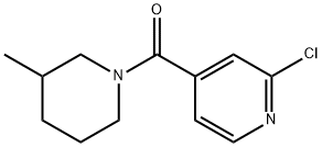 1-(2-氯-4-吡啶基羰基)-3-甲基哌啶 结构式