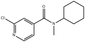 2-chloro-N-cyclohexyl-N-methylpyridine-4-carboxamide Struktur