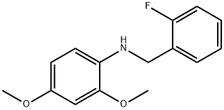 2,4-DiMethoxy-N-(2-fluorobenzyl)aniline, 97% Struktur