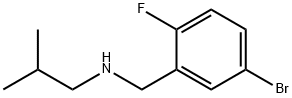 4-BroMo-2-(isobutylaMinoMethyl)-1-fluorobenzene Struktur