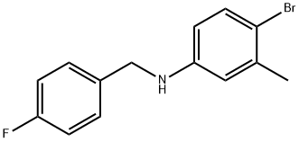 4-BroMo-N-(4-fluorobenzyl)-3-Methylaniline, 97% Struktur