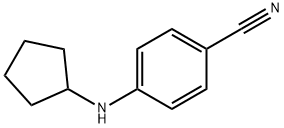 4-(环戊胺)苯氰,1019512-92-5,结构式
