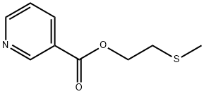 2-methylsulfanylethyl pyridine-3-carboxylate,101952-67-4,结构式