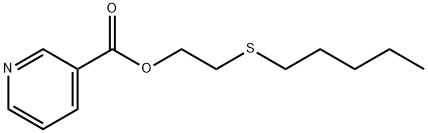 2-(Pentylthio)ethyl nicotinate Structure