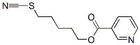 5-thiocyanatopentyl pyridine-3-carboxylate Struktur