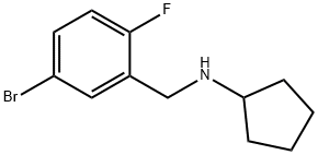 1-BroMo-2-fluoro-3-(cyclopentylaMinoMethyl)benzene Struktur