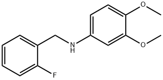 3,4-DiMethoxy-N-(2-fluorobenzyl)aniline, 97% Structure