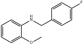 N-(4-Fluorobenzyl)-2-Methoxyaniline, 97% Structure