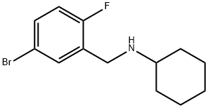 4-溴-2-(环己基氨基甲基)-1-氟苯 结构式