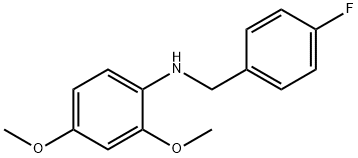 2,4-DiMethoxy-N-(4-fluorobenzyl)aniline, 97% Struktur