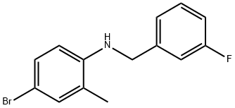 4-BroMo-N-(3-fluorobenzyl)-2-Methylaniline, 97% Struktur