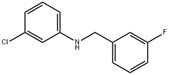 3-Chloro-N-(3-fluorobenzyl)aniline, 97% Struktur
